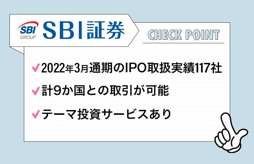 SBI証券のポイント