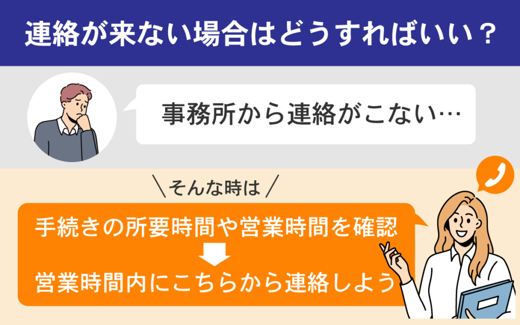 はたの法務事務所から連絡が来ない場合の対処法