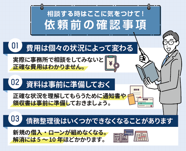 弁護士法人響に相談する際の注意点3つと要点の説明画像