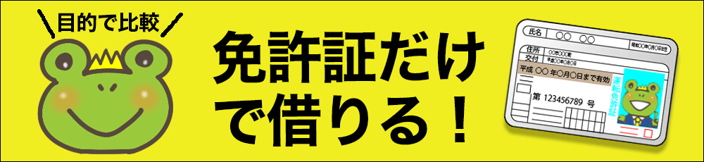 免許証だけで借りる