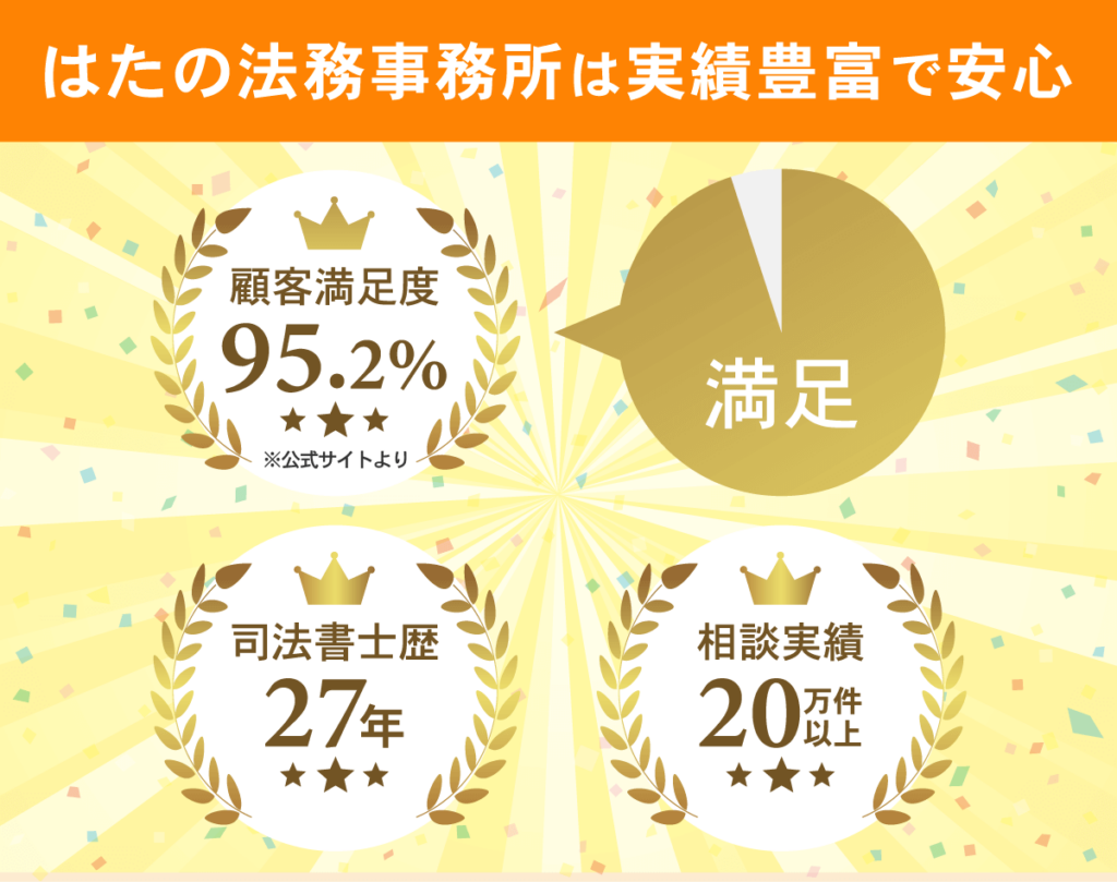 はたの法務事務所は実績豊富なので安心して利用できる