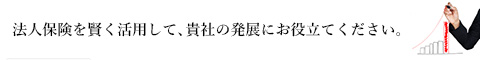 法人保険を賢く活用して貴社の発展にお役立てください。
